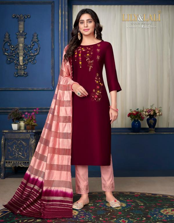 Lily And Lali Muskan 3 Exclusive Wear Silk Designer Readymade Suit